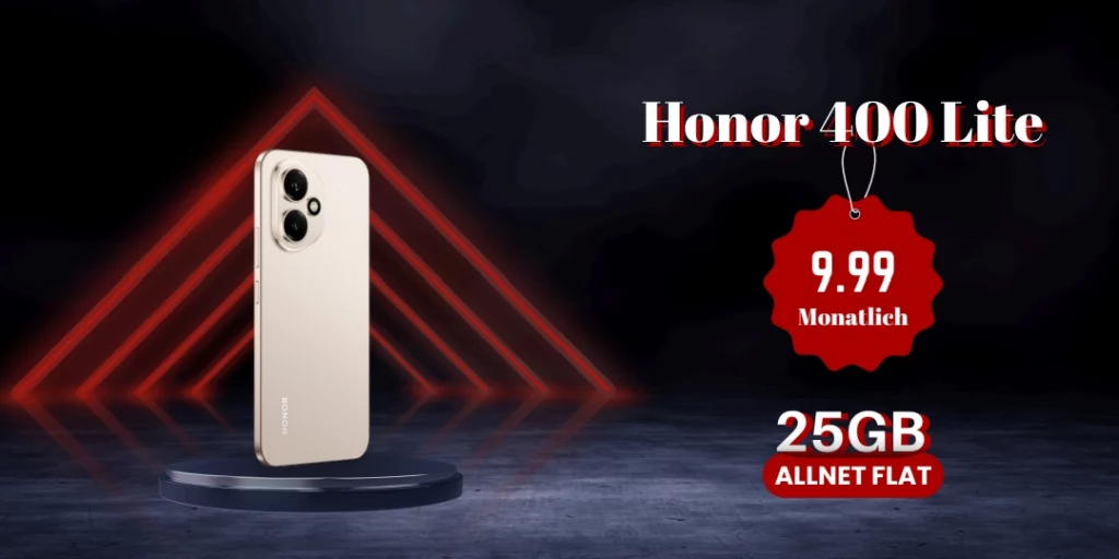 HONOR 400 Lite (256 GB, Velvet Black) + Super‑Select S‑On Vertrag + McAfee LiveSafe